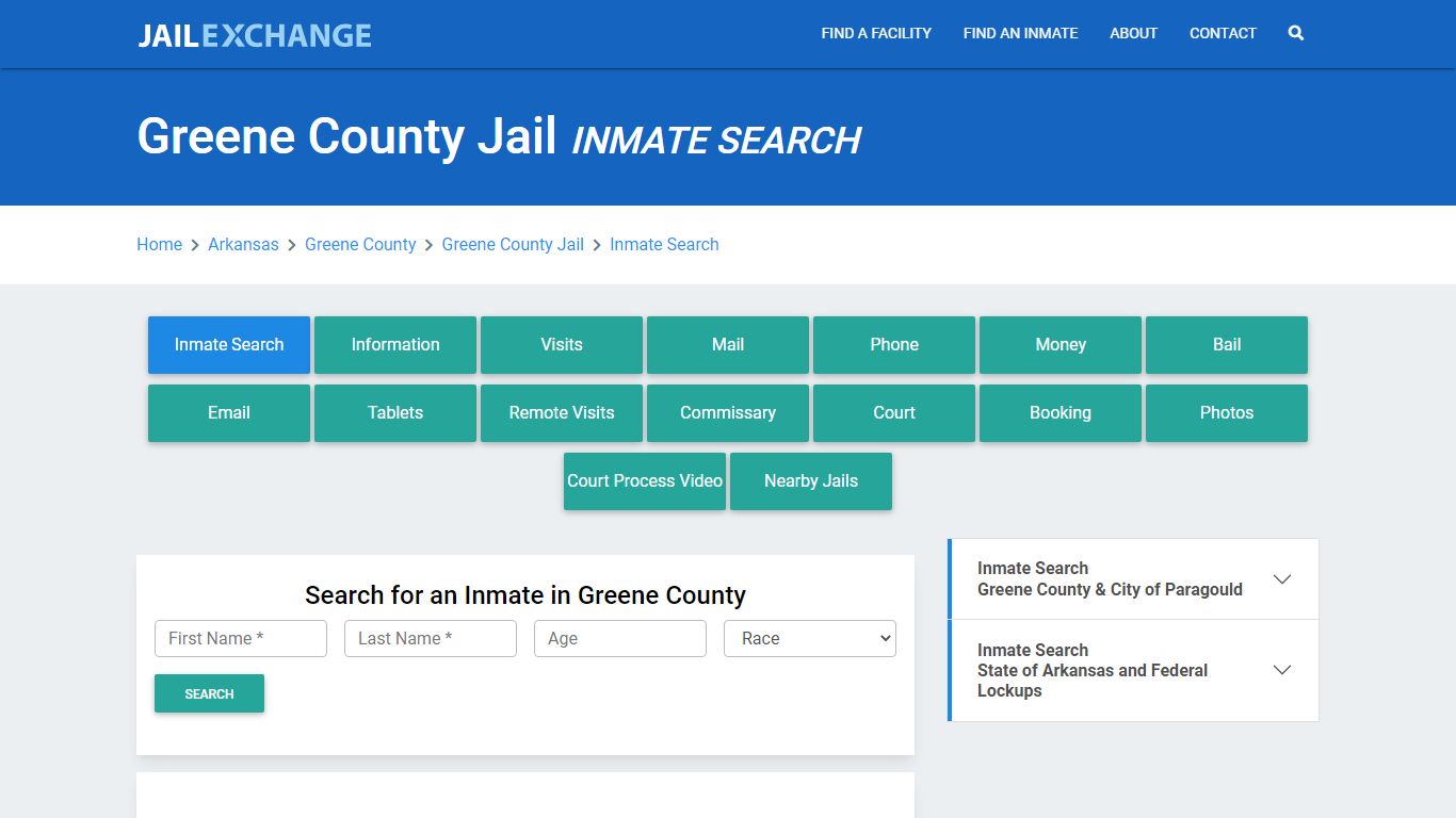 Greene County Jail, AR Inmate Search: Roster & Mugshots