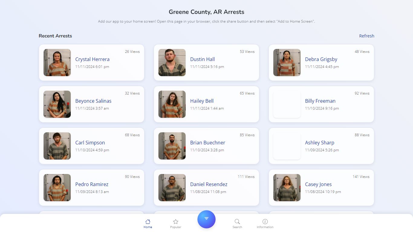 Greene County, AR Arrests - Public Jail Records